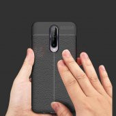 Xiaom Redmi K30 Deri Desenli Kamera Korumalı Silikon Kılıf - 9