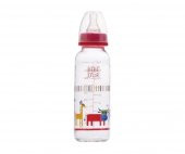 Bebedor Cam Biberon SL 250 ml Kırmızı - 1