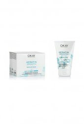 Okay Keratin Smooth Onarıcı Saç Maskesi 500 ml + Saç Kremi 100 ml - 1