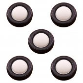 5 Adet Tempo Kapı Kolu Stoperi Kapı Duvar Tamponu Siyah - 1