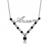 Armaganodan Gümüş Çiçek Annem Bayan Kolye - 1