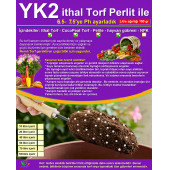 40 LT YK2 cocopeat perlit ile + ithal Torf. Çiçek ve Sebze için Toprak) - 1