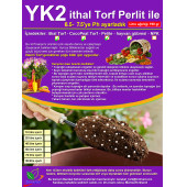 50 LT Yk2 İthal Torf Cocopeat Perlit ile Çiçek Sebze Tohumu Toprak - 1