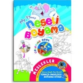 Karatay Türkçe - İngilizce Neşeli Boyama Kitabı Örnekli 32 Syf. (8 Kitap Takım) - 2