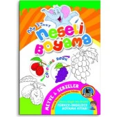 Karatay Türkçe - İngilizce Neşeli Boyama Kitabı Örnekli 32 Syf. (8 Kitap Takım) - 5