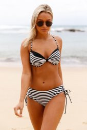 Angelsin Siyah Beyaz Destekli Bikini Alt - 3