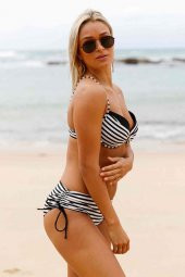 Angelsin Siyah Beyaz Destekli Bikini Alt - 9