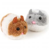 Polo Kedi Oyuncağı Tombul Fare Gri-Beyaz Kahve-Beyaz 6 cm - 1