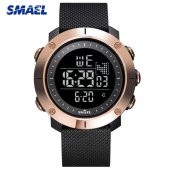 Smael 1711 Gold Tasarım Dijital Erkek Kol Saati Su Geçirmez Spor - 1