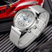 Reward Sade Tasarım Erkek Kol Saati Gümüş Hasır Kordon Saat - 1