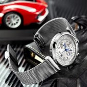 Reward Sade Tasarım Erkek Kol Saati Gümüş Hasır Kordon Saat - 3