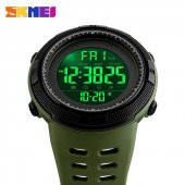 Skmei 1251 Asker Yeşili Erkek Kol Saati Su Geçirmez Işıklı Saat - 2