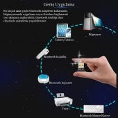 Bluetooth V4.0 USB Dongle Adaptör 20m Mesafeli Csr 4.0 Tak Çalış - 2