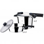 Fissler vitaquick 6+3.5 Lt Düdüklü Tencere 2 li Set - 2