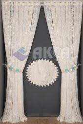 ÖRÜMCEK TÜL Hazır Düğmeleri Dikilmiş Salon Perde 1.Sınıf 300x260 - 4