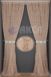 ÖRÜMCEK TÜL Hazır Düğmeleri Dikilmiş Salon Perde 1.Sınıf 300x260 - 7