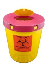 tıbbi atık kutusu 2 lt 5 adet ücretsiz kargo - 1