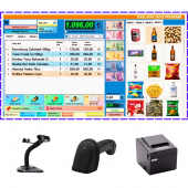 Marsis V2 Tekel Büfe Satış Programı + Kablolu Okuyucu + 80mm Fiş Yazıcı (Ultra Paket 3) - 1