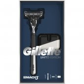 Gillette Mach3 Tıraş Makinesi Özel Seri Krom Kaplama + (Tıraş Makinesi Standı) - 1