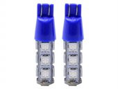 Dipsiz Çakarlı Ampul Mavi 13 Ledli 12 Volt 2'li Set - 1