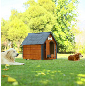 Mandu Isı Yalıtımlı Ahşap Köpek Kulübesi (Large) - 5