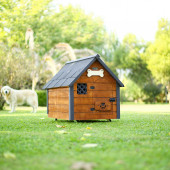 Mandu Isı Yalıtımlı Ahşap Köpek Kulübesi (Medıum) - 1