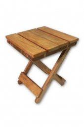 Ahşap Katlanır Tabure 1 Adet 30 cm x 36 xm - 6