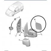 PEUGEOT BİPPER   SOL AYNA CAMI ELEKTRİKLİ    8151.QY - 3