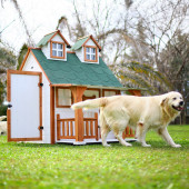 MANDU Ultra lüks Ahşap Köpek Kulübesi (evi) - 2