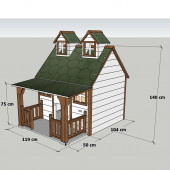 MANDU Ultra lüks Ahşap Köpek Kulübesi (evi) - 5
