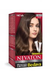 Nevaton Kalıcı Krem Saç Boyası 6.0 Koyu Kumral - 1