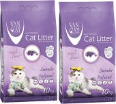 20kg - Vancat Lavanta Kokulu Kedi Kumu-İnce Taneli (10kgX2 adet) 20 kg / 23.6 lt - 1