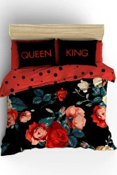 King&Queen Çift Kişilik Nevresim Takımı - 1