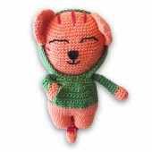 Uyku Arkadaşı Kedi Bianca Organik Amigurumi Oyuncak - 1