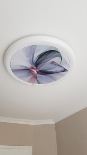 Desenli motif Hazır Gergi Tavan Dekorasyon & Aydınlatma Modelleri LED - 4