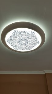 Desenli motif Hazır Gergi Tavan Dekorasyon & Aydınlatma Modelleri LED - 6