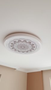 Desenli motif Hazır Gergi Tavan Dekorasyon & Aydınlatma Modelleri LED - 7