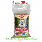 Bonny Nice Doğal Çam Pelet Kedi Kumu 5 kg 10 l x 4 Paket - 1