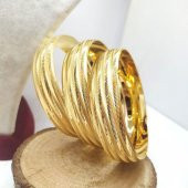 Trabzon Model Bilezik 6.4 Cm Altın Kaplama Bilezik 053 - 1