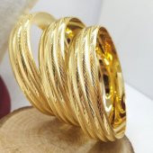 Trabzon Model Bilezik 6.4 Cm Altın Kaplama Bilezik 053 - 2