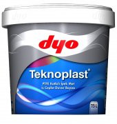 DYO TEKNOPLAST TEFLONLU İÇ CEPHE BOYASI 2,5 LT (TÜM RENKLER) - 1