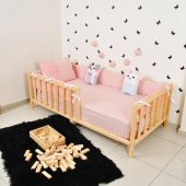 Markaawm Montessori Yatak Çocuk Doğal Çam 90X190 Karyola Nil - 1