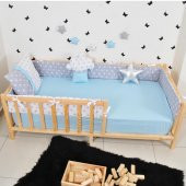 Markaawm Montessori Yatak Çocuk Doğal Çam 90X190 Karyola Nil - 2