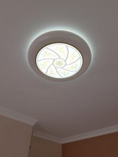 Farklı desen Hazır Gergi Tavan Dekorasyon & Aydınlatma Modelleri LED - 6