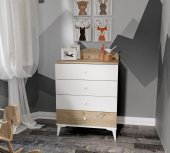 Sansa Şifonyer Meşe ( Tamamı Mdf ) - 1