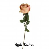 Yapay Orjinal Açmış Gül Dalı 62 cm 6 Renk - 8