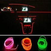 ARAÇ İÇİ AYDINLATMA İP NEON LED FİTİLLİ ELASTİK IŞIK FARDOKTORU thumbnail 2