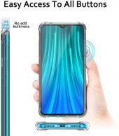 Xiaomi Redmi Note 8 Pro Airbagli Anti Shock Şeffaf Zırh Kılıf - 6