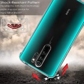 Xiaomi Redmi Note 8 Pro Airbagli Anti Shock Şeffaf Zırh Kılıf - 8