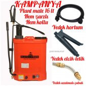 PLANT MATE ŞARJLI VE KOLLU 16 LT SIRT İLAÇLAMA POMPASI HEDİYELİ - 1